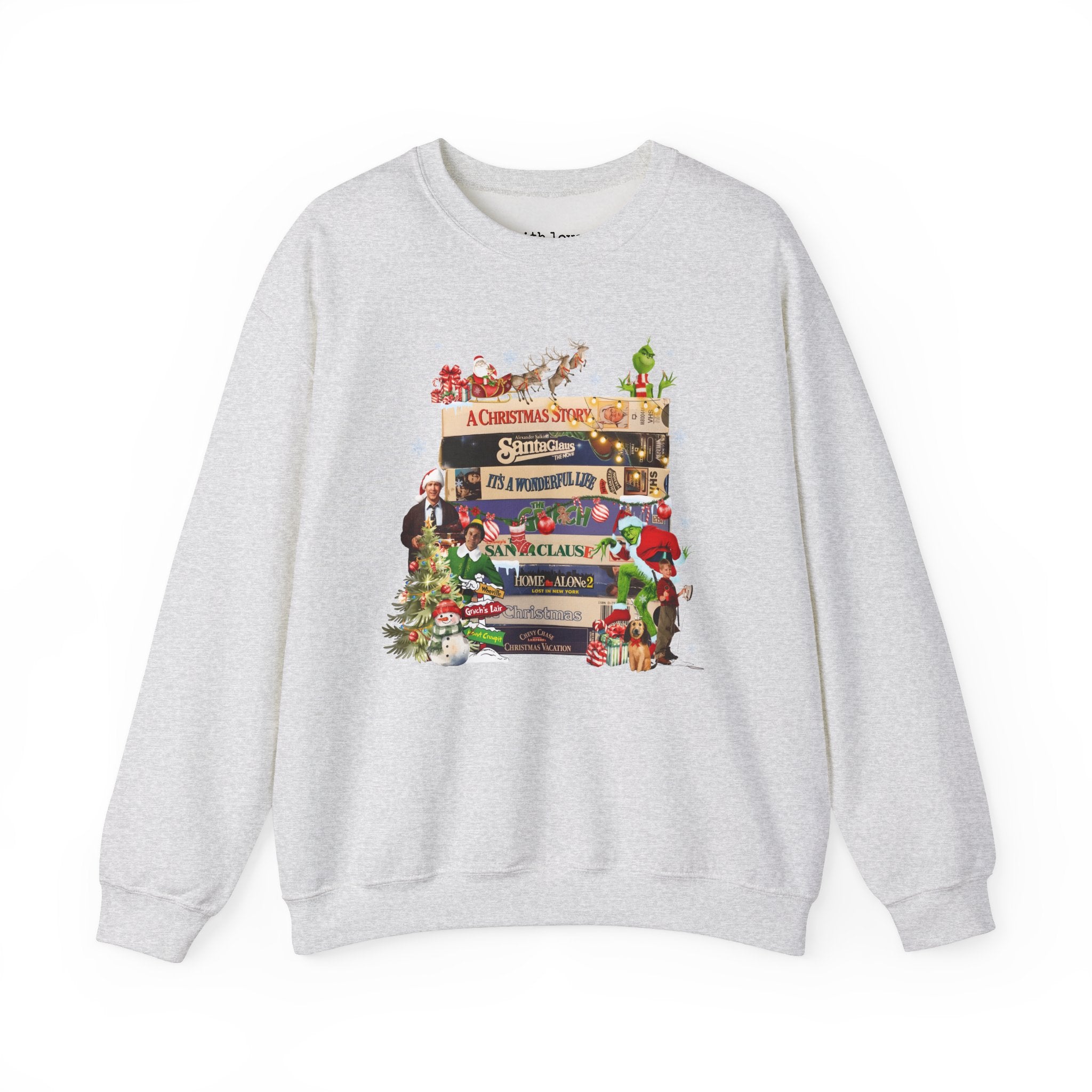 Christmas Movies VHS Unisex Heavy Blend Crewneck Sweatshirt