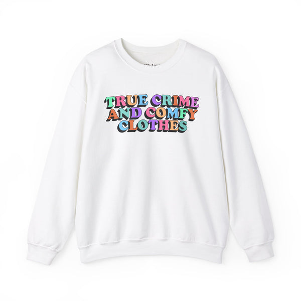 True Crime and Comfy Clothes Unisex Heavy Blend Crewneck Sweatshirt