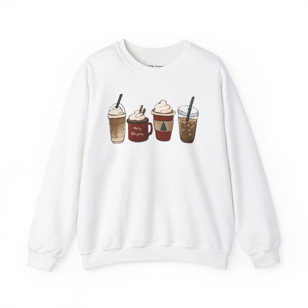 Christmas Coffees Unisex Heavy Blend Crewneck Sweatshirt