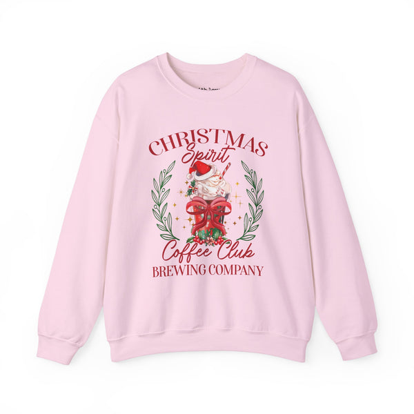 Christmas Spirit Coffee Club Brewing Company Unisex Heavy Blend Crewneck Sweatshirt