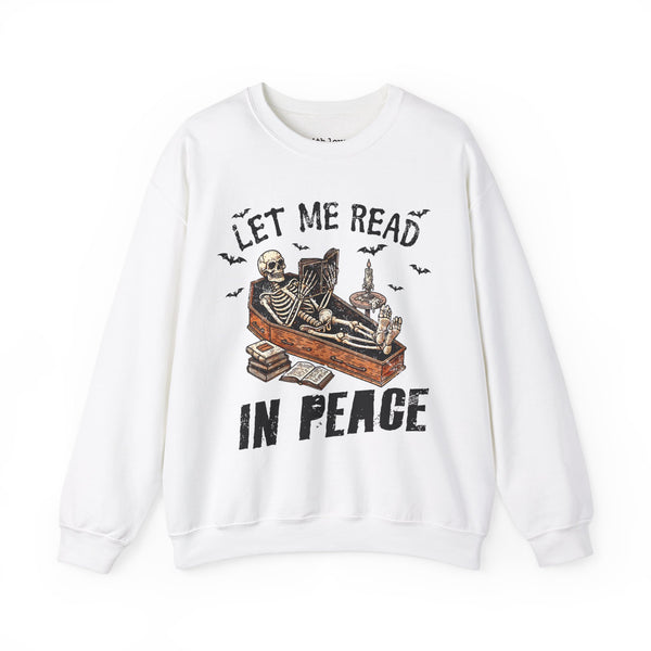 Let Me Read in Peace Unisex Heavy Blend Crewneck Sweatshirt