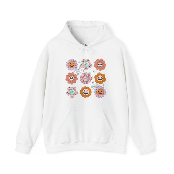 Halloween Flowers Unisex Heavy Blend Hooded Sweatshirt