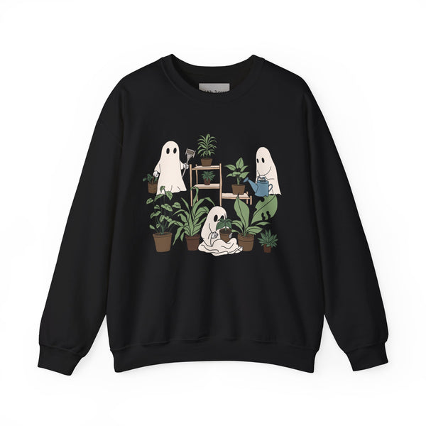 Ghosty Gardeners Halloween Plants Unisex Heavy Blend Crewneck Sweatshirt