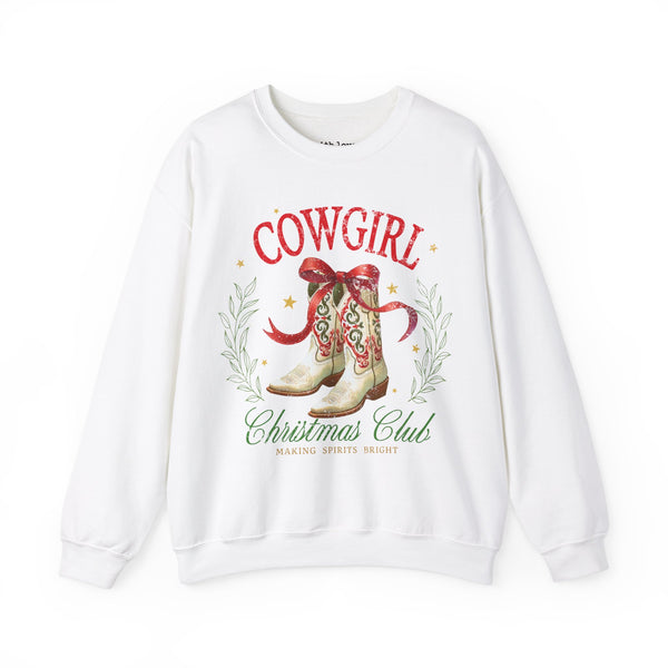 Cowgirl Christmas Club Western Unisex Heavy Blend Crewneck Sweatshirt