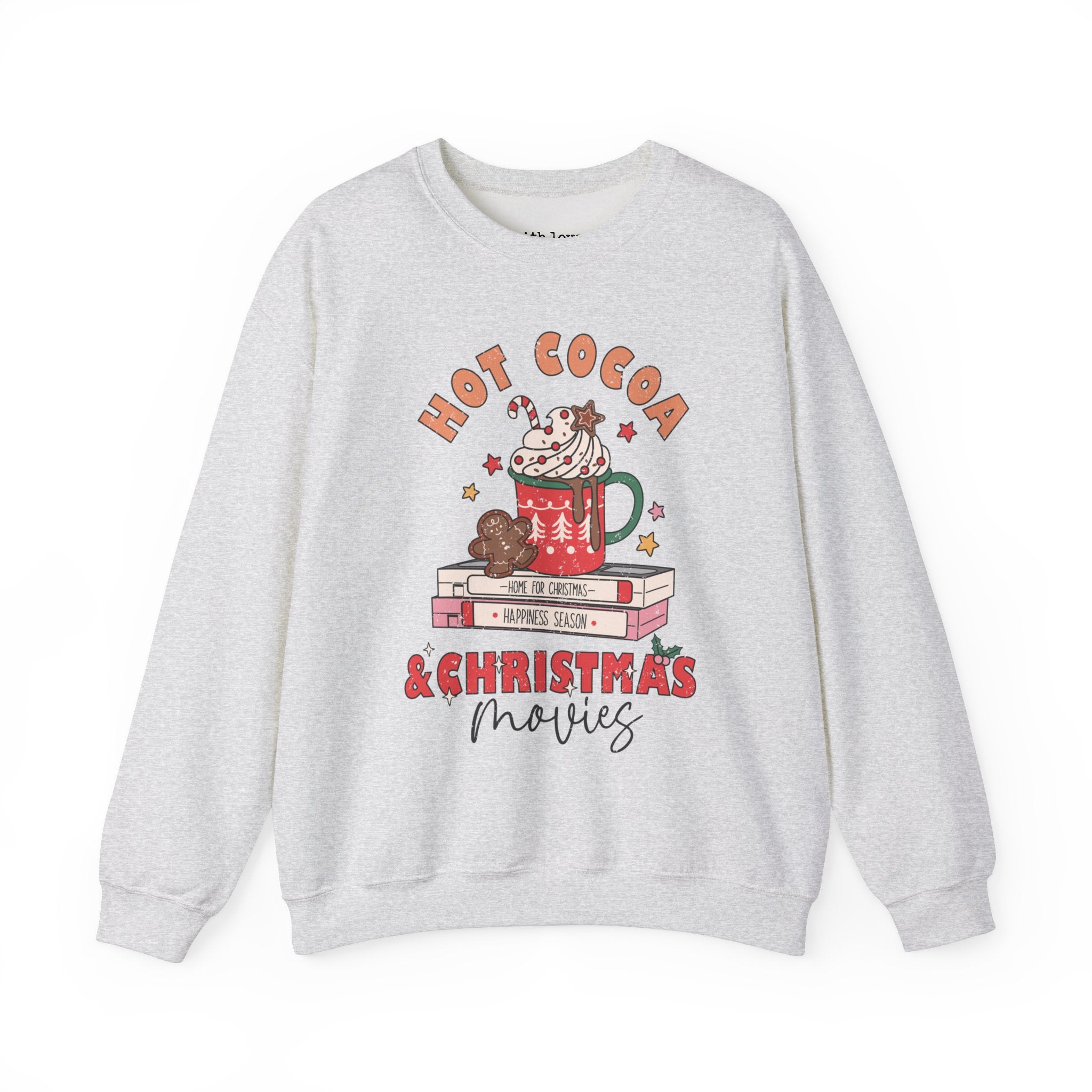 Hot Cocoa and Christmas Movies Unisex Heavy Blend Crewneck Sweatshirt