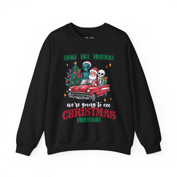 Get In, We’re Going to See Christmas Lights Unisex Heavy Blend Crewneck Sweatshirt