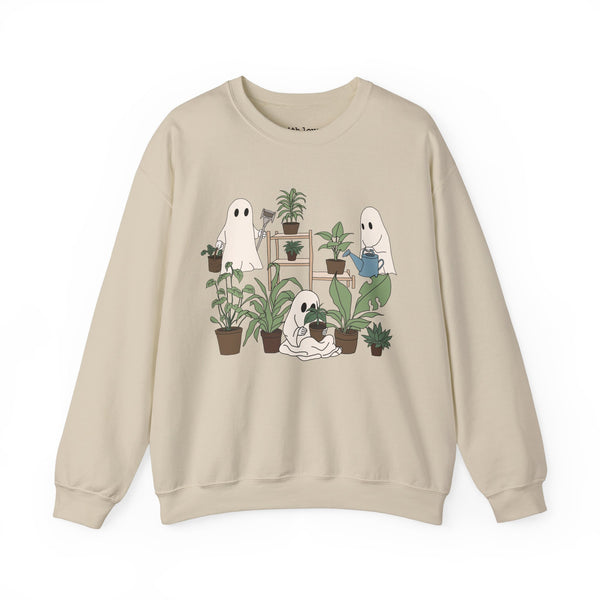 Ghosty Gardeners Halloween Plants Unisex Heavy Blend Crewneck Sweatshirt