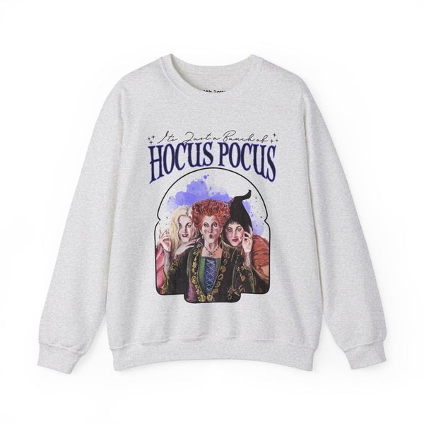 It’s Just a Bunch of Hocus Pocus Halloween Unisex Heavy Blend Crewneck Sweatshirt