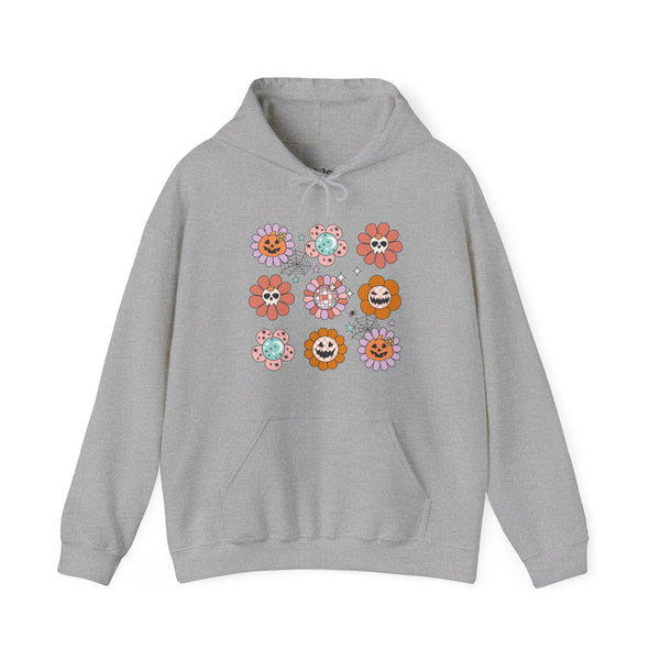 Halloween Flowers Unisex Heavy Blend Hooded Sweatshirt