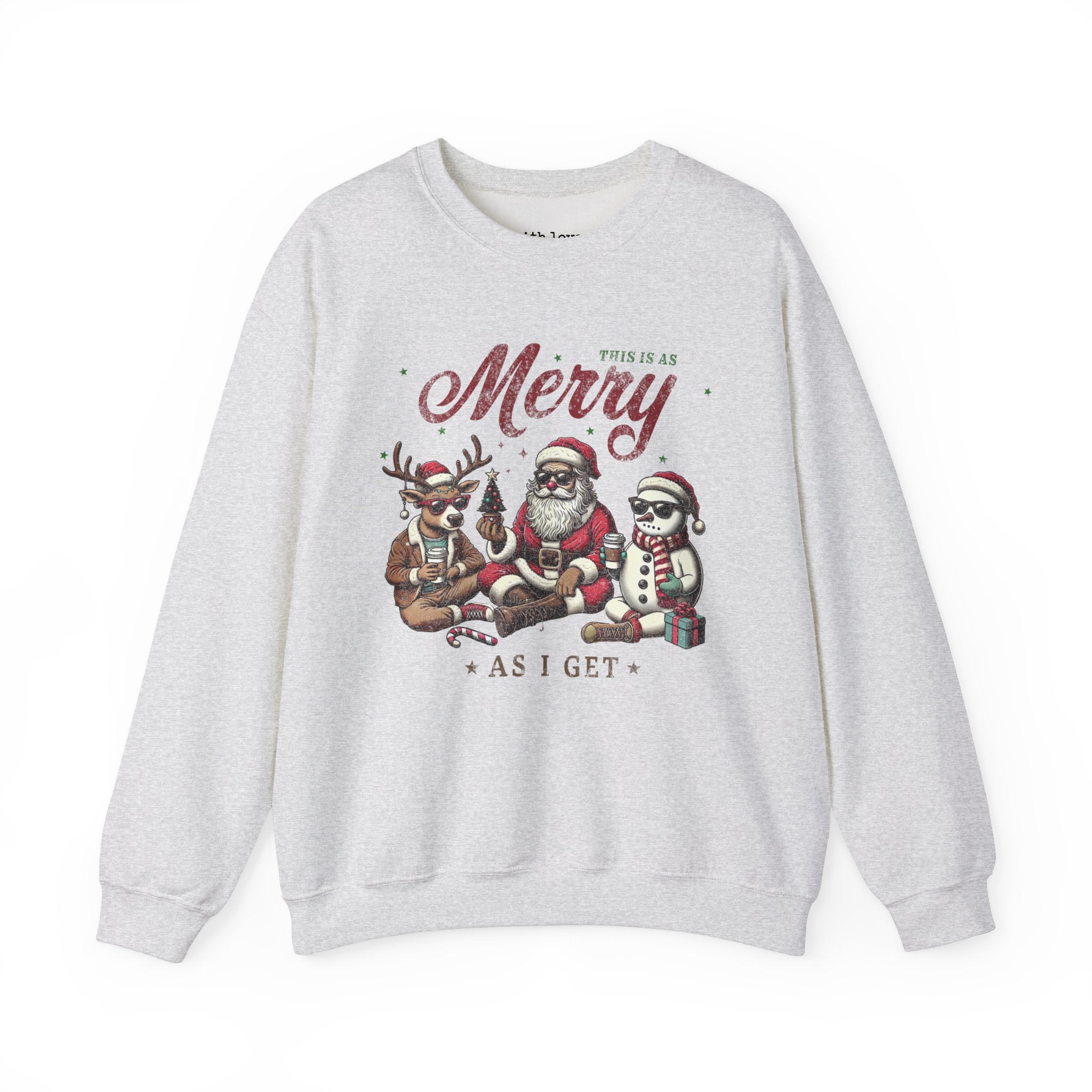 This Is As Merry As I Get Christmas Santa Unisex Heavy Blend Crewneck Sweatshirt