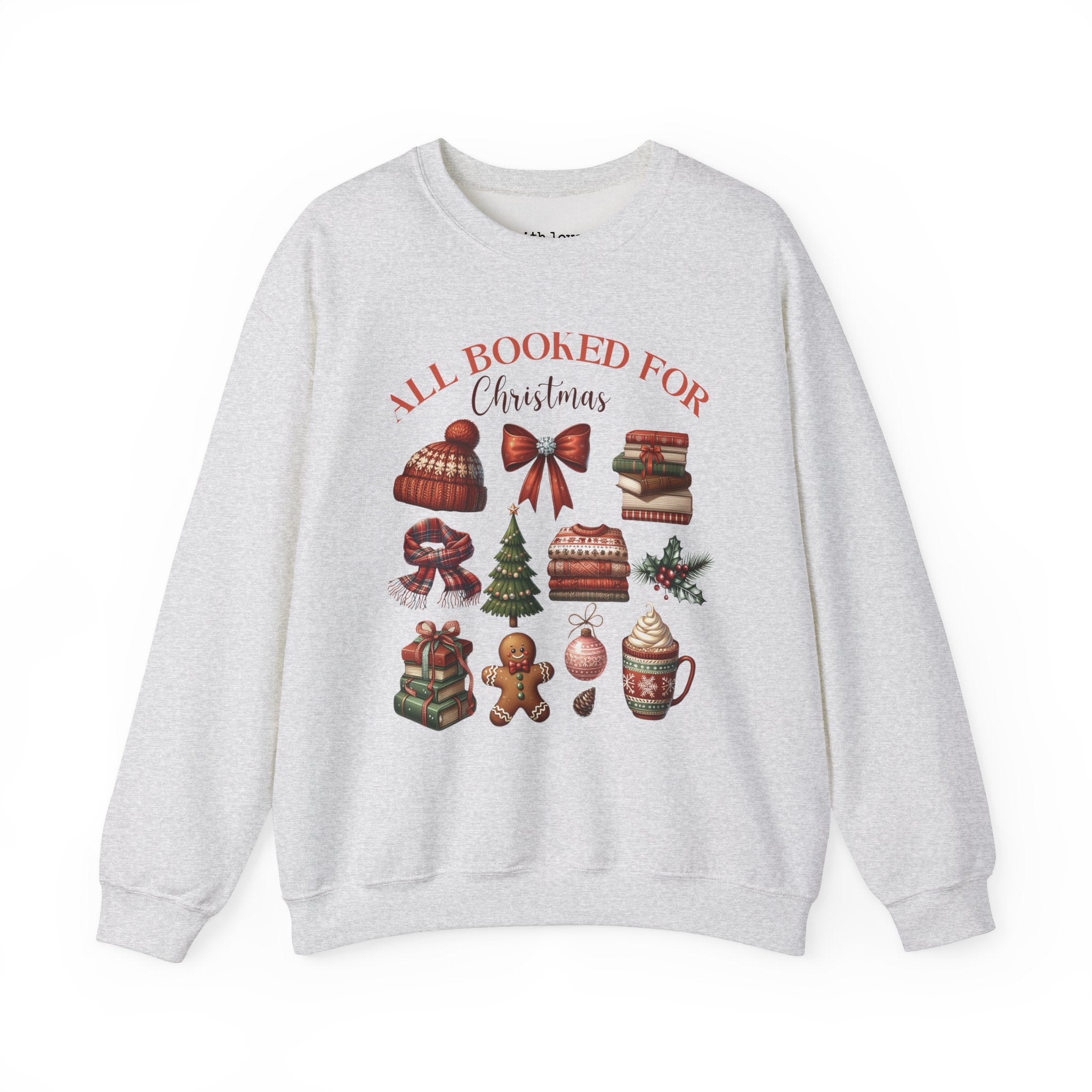 All Booked for Christmas Reading Unisex Heavy Blend Crewneck Sweatshirt