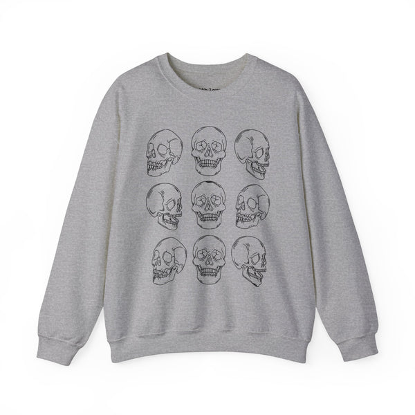 Skulls Halloween Edgy Grunge Unisex Heavy Blend Crewneck Sweatshirt