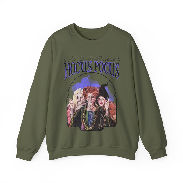 It’s Just a Bunch of Hocus Pocus Halloween Unisex Heavy Blend Crewneck Sweatshirt