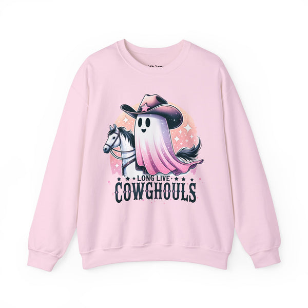 Long Live Cowghouls Halloween Ghost Unisex Heavy Blend Crewneck Sweatshirt