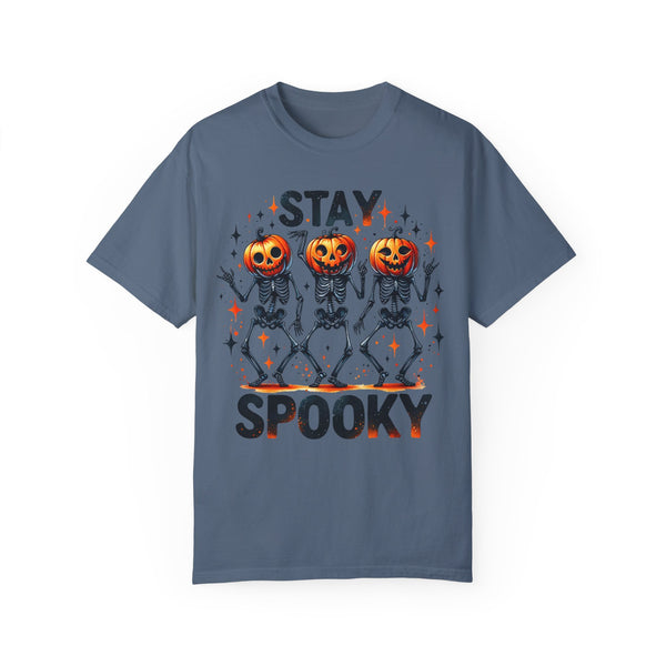 Stay Spooky Dancing Pumpkins Halloween Comfort Colors Unisex Garment-Dyed T-shirt