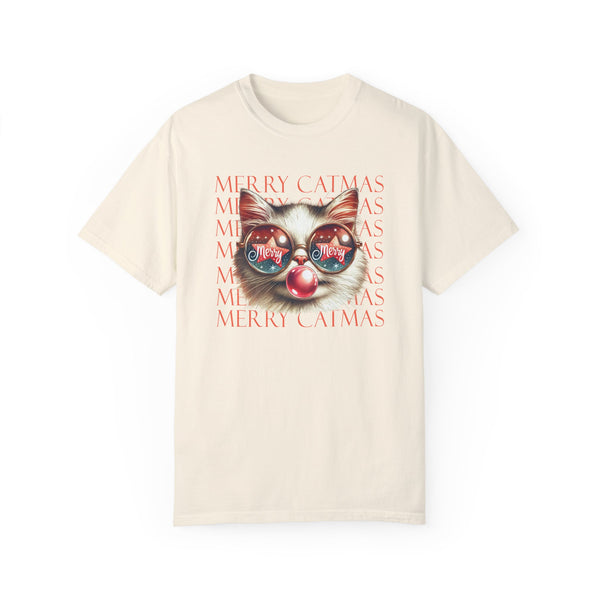 Merry Catmas Comfort Colors Unisex Garment-Dyed T-shirt