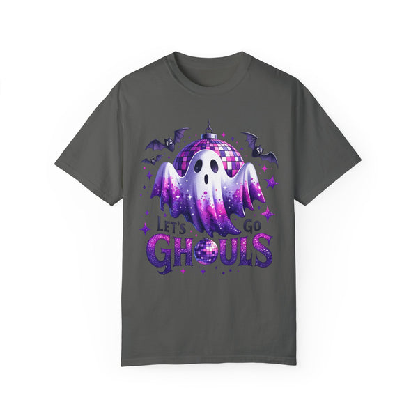 Let’s Go Ghouls Disco Ghost Halloween Comfort Colors Unisex Garment-Dyed T-shirt