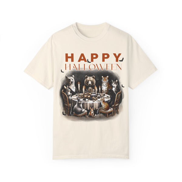 Happy Halloween Animals Comfort Colors Unisex Garment-Dyed T-shirt