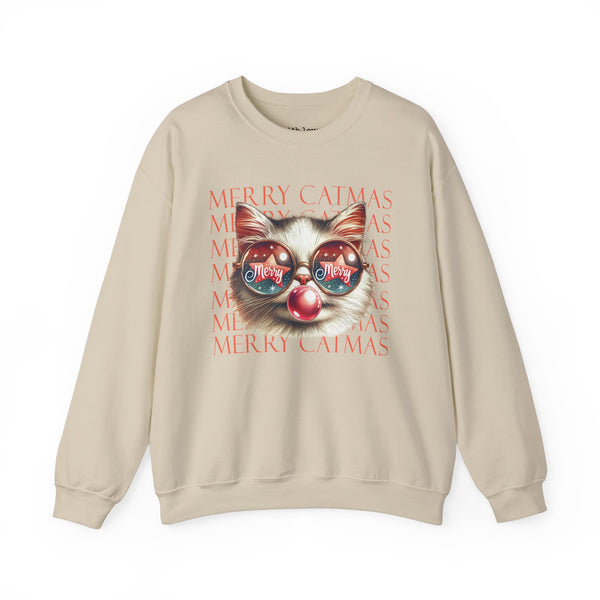 Merry Catmas Christmas Unisex Heavy Blend Crewneck Sweatshirt