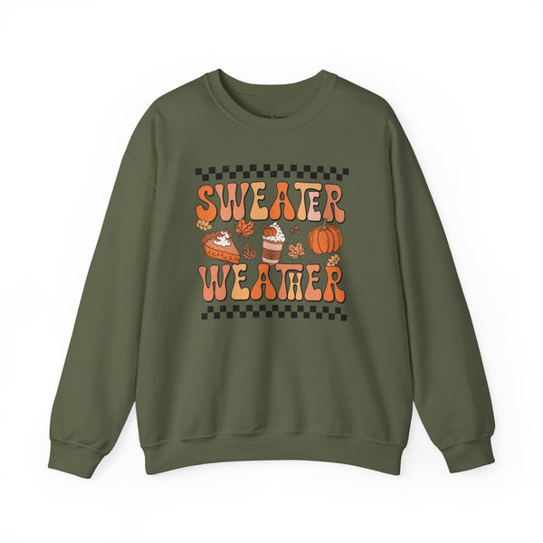 Sweater Weather Fall Unisex Heavy Blend Crewneck Sweatshirt