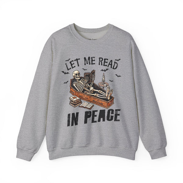 Let Me Read in Peace Unisex Heavy Blend Crewneck Sweatshirt