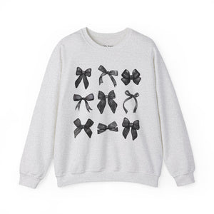 Black Bow Coquette Unisex Heavy Blend Crewneck Sweatshirt