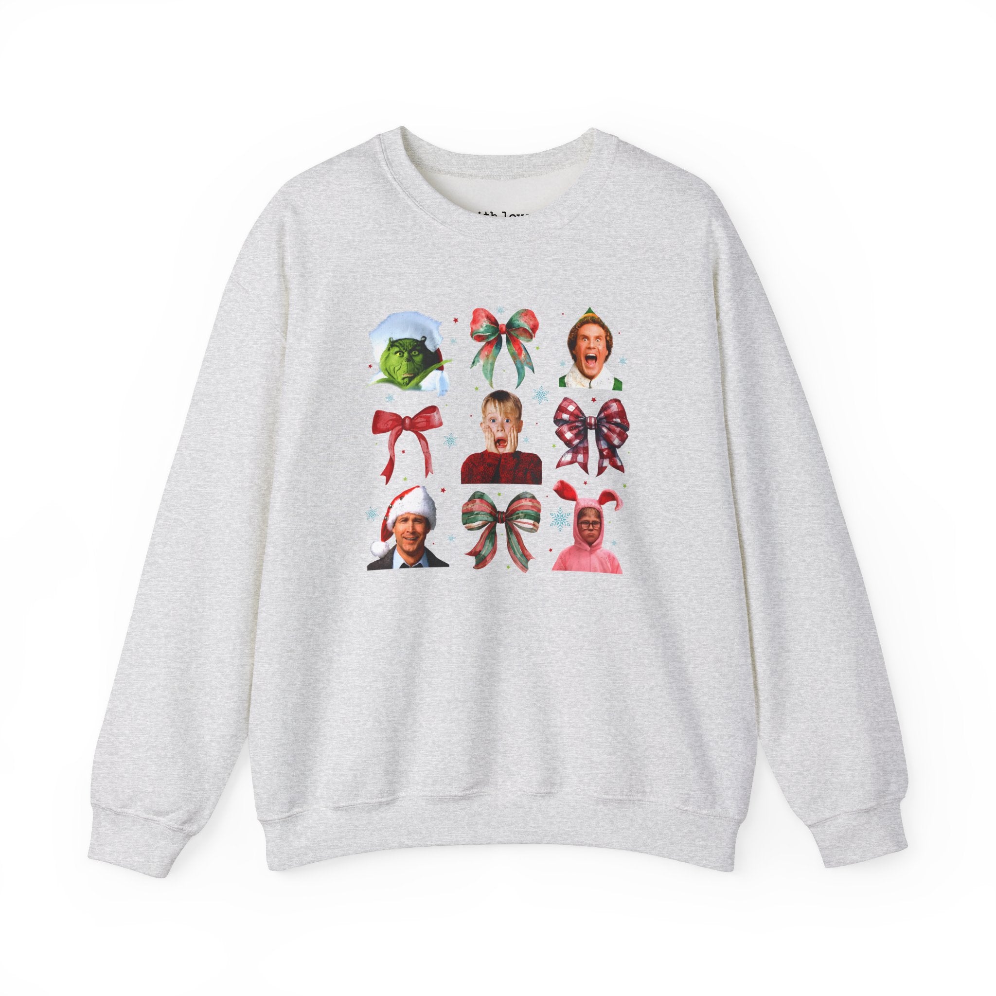 Christmas Movies Coquette Unisex Heavy Blend Crewneck Sweatshirt