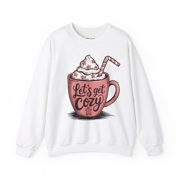 Let’s Get Cozy Holiday Christmas Unisex Heavy Blend Crewneck Sweatshirt