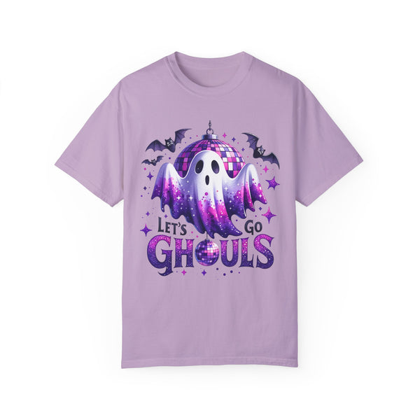 Let’s Go Ghouls Disco Ghost Halloween Comfort Colors Unisex Garment-Dyed T-shirt