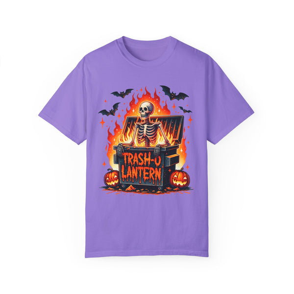 Trash O Lantern Halloween Skeleton Comfort Colors Unisex Garment-Dyed T-shirt