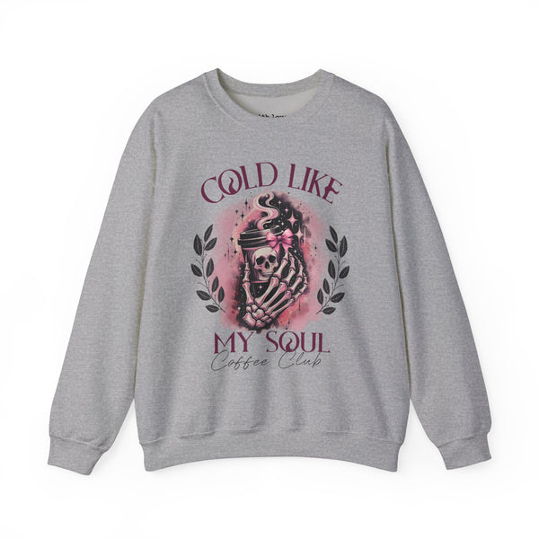 Cold Like My Soul Iced Coffee Club Unisex Heavy Blend Crewneck Sweatshirt