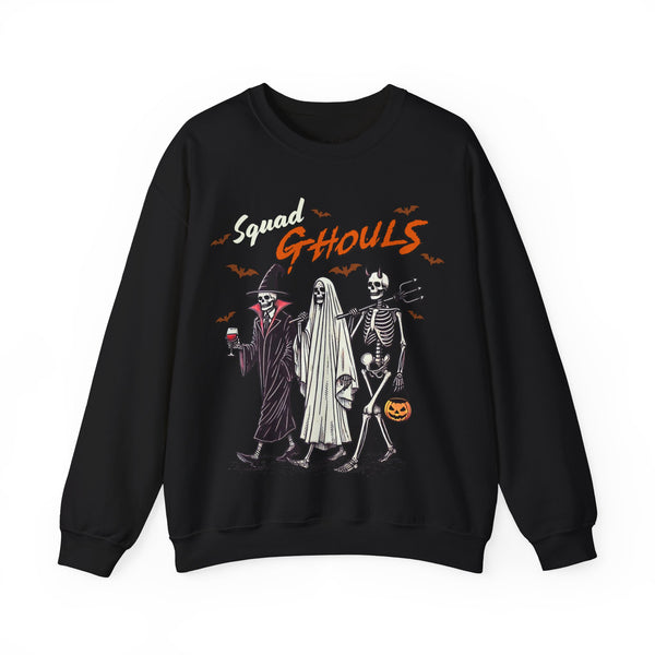 Squad Ghouls Halloween Unisex Heavy Blend Crewneck Sweatshirt