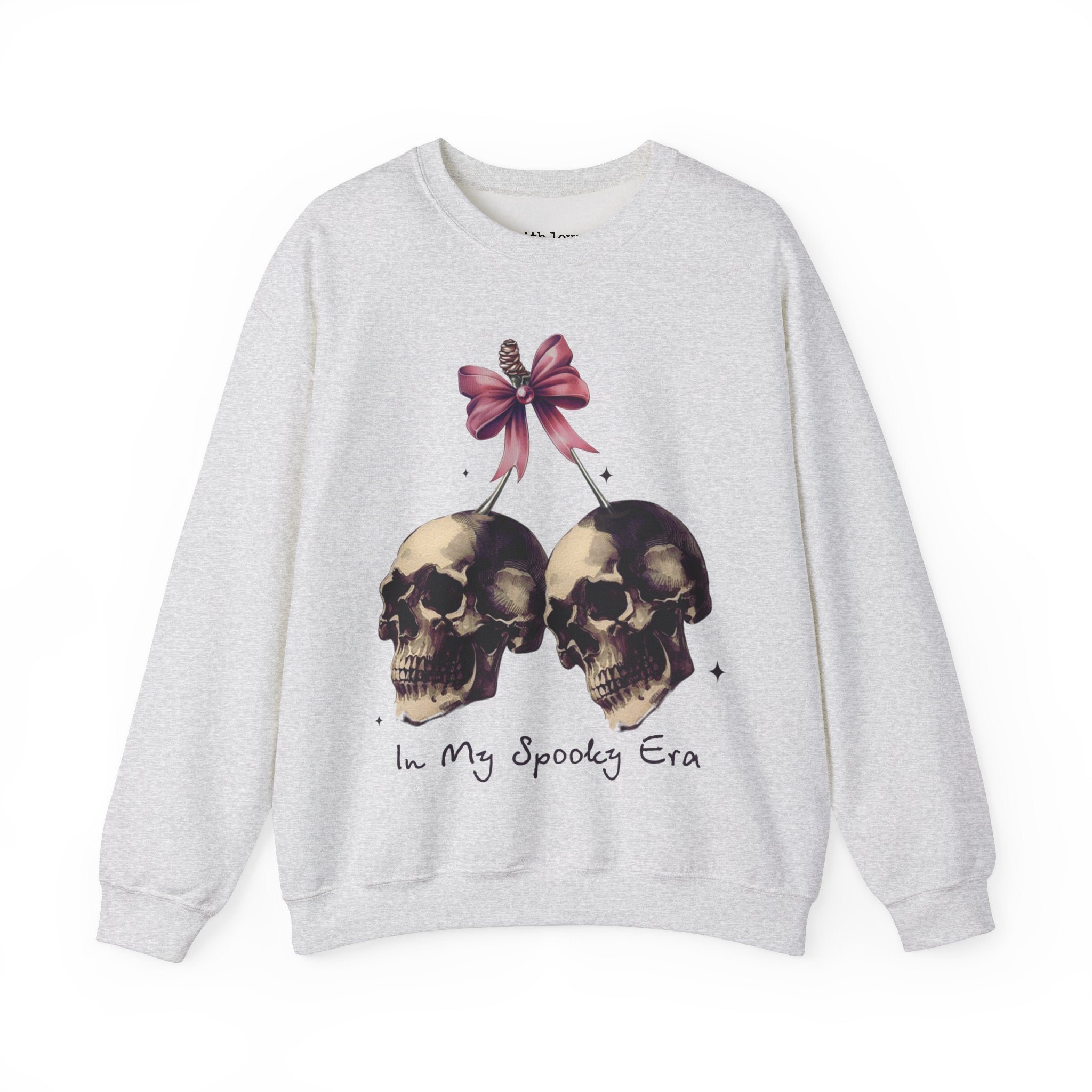 In My Spooky Era Halloween Skulls Bows Unisex Heavy Blend Crewneck Sweatshirt