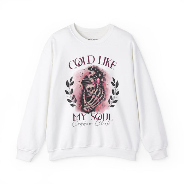 Cold Like My Soul Iced Coffee Club Unisex Heavy Blend Crewneck Sweatshirt