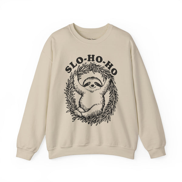 Slo Ho Ho Sloth Christmas Unisex Heavy Blend Crewneck Sweatshirt