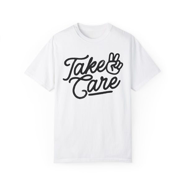 Take Care Grunge Oversized Comfort Colors Unisex Garment-Dyed T-shirt