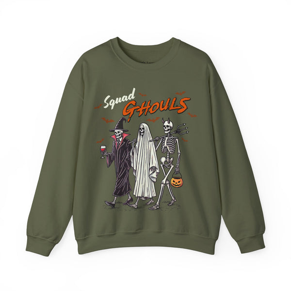 Squad Ghouls Halloween Unisex Heavy Blend Crewneck Sweatshirt