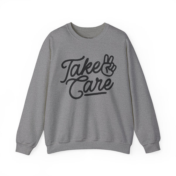 Take Care Peace Unisex Heavy Blend Crewneck Sweatshirt