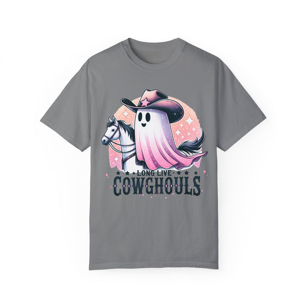 Long Live Cowgirls Ghost Western Halloween Comfort Colors Unisex Garment-Dyed T-shirt