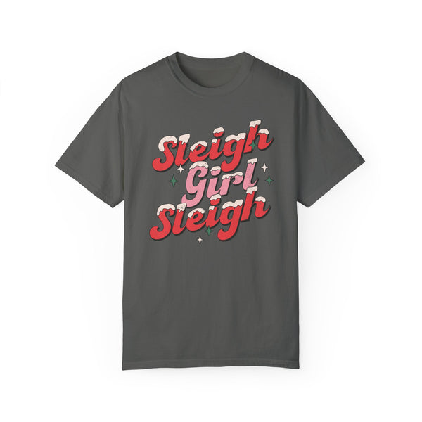 Sleigh Girl Sleigh Christmas Comfort Colors Unisex Garment-Dyed T-shirt