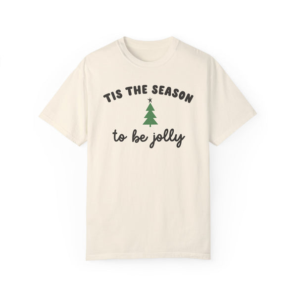 Tis the Season to Be Jolly Christmas Comfort Colors Unisex Garment-Dyed T-shirt