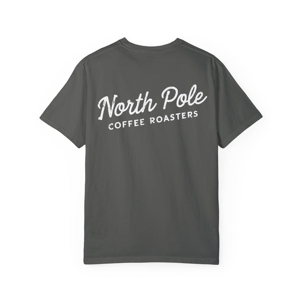 North Pole Coffee Roasters Skeleton Christmas Comfort Colors Unisex Garment-Dyed T-shirt