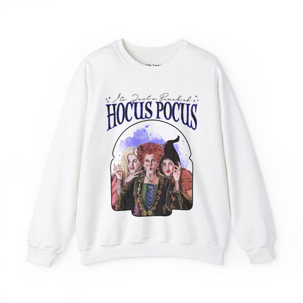 It’s Just a Bunch of Hocus Pocus Halloween Unisex Heavy Blend Crewneck Sweatshirt