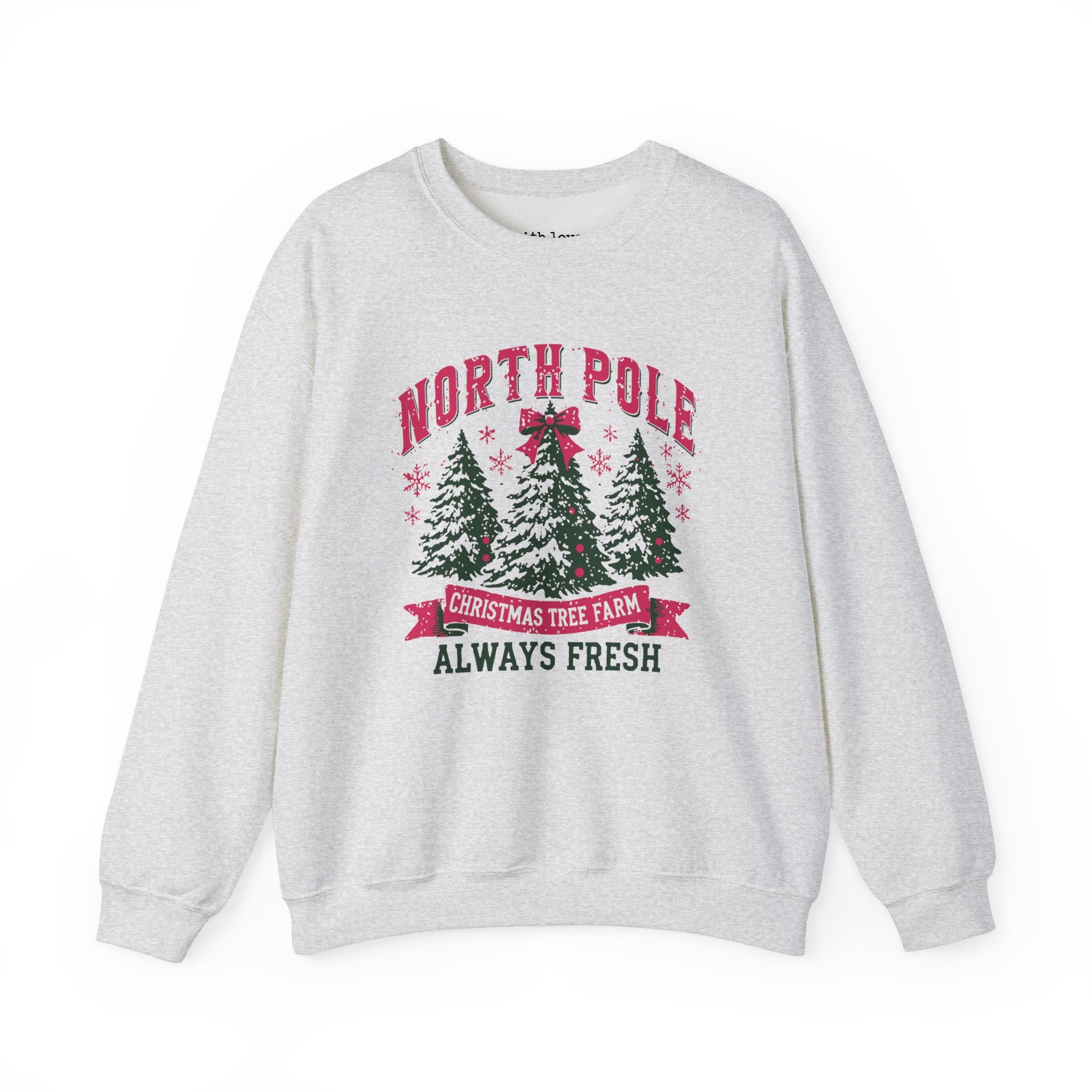 North Pole Christmas Tree Farm Unisex Heavy Blend Crewneck Sweatshirt