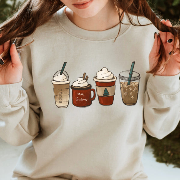 Christmas Coffees Unisex Heavy Blend Crewneck Sweatshirt