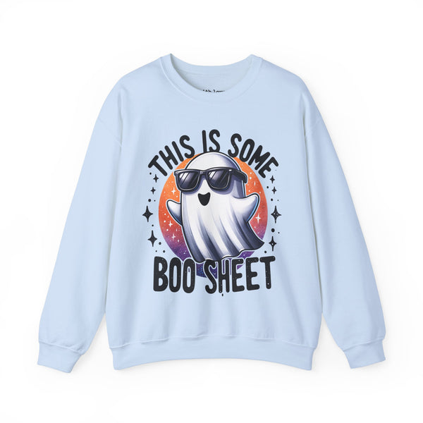 This is Some Boo Sheet Ghost Halloween Unisex Heavy Blend Crewneck Sweatshirt