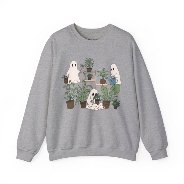 Ghosty Gardeners Halloween Plants Unisex Heavy Blend Crewneck Sweatshirt