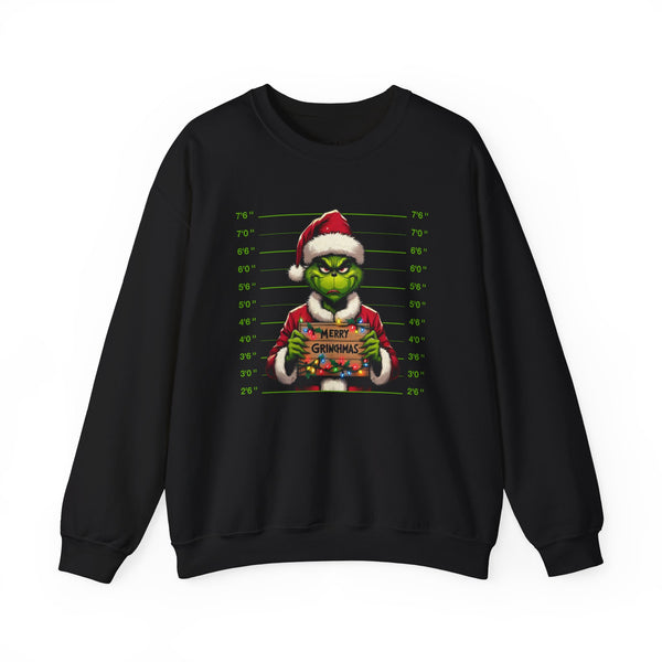 Christmas Mugshot Unisex Heavy Blend Crewneck Sweatshirt