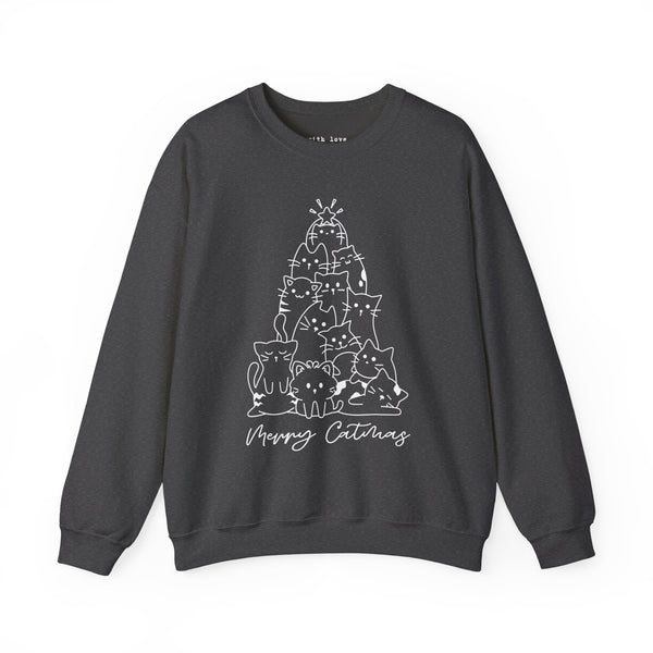 Merry Catmas Christmas Unisex Heavy Blend Crewneck Sweatshirt