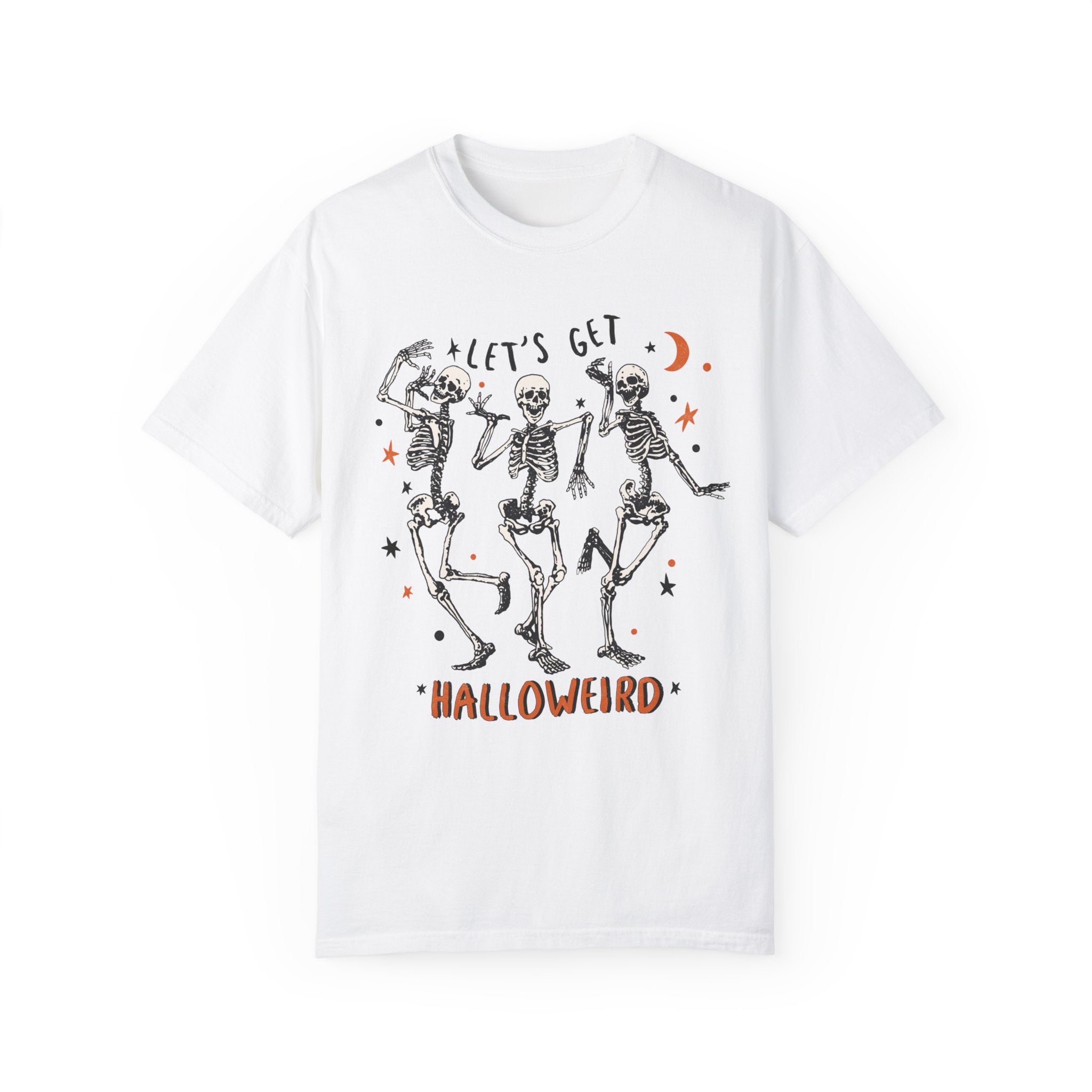 Let’s Get Halloweird Skeletons Comfort Colors Unisex Garment-Dyed T-shirt